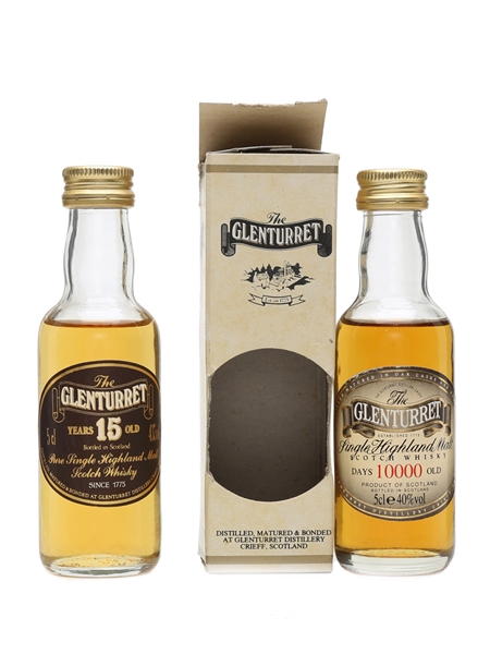 Glenturret 10000 Days & 15 Year Old  2 x 5cl