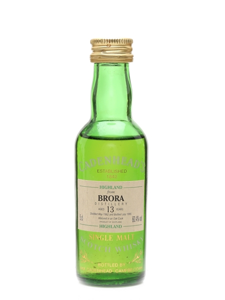 Brora 1982 13 Year Old - Cadenhead's 5cl / 60.4%