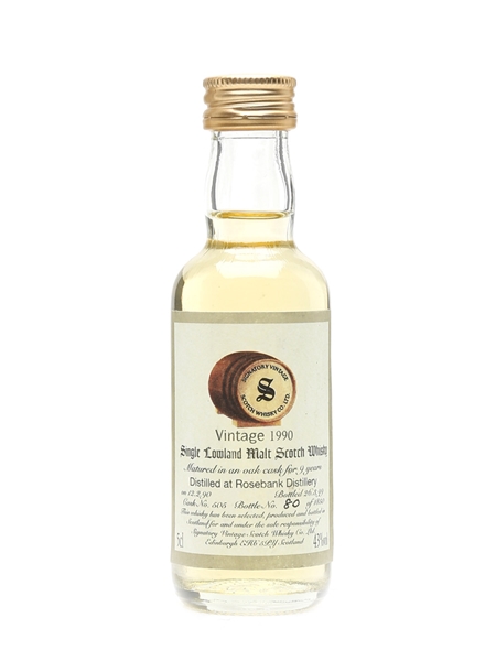 Rosebank 1990 9 Year Old - Signatory Vintage 5cl / 43%