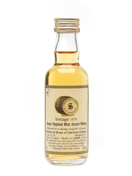 Braes Of Glenlivet 1979 18 Year Old - Signatory Vintage 5cl / 43%