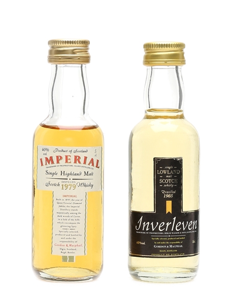 Imperial 1979 & Inverleven 1985 Gordon & MacPhail 2 x 5cl / 40%