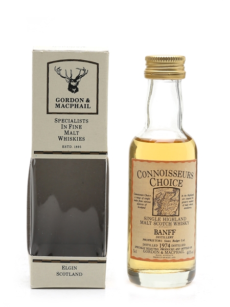 Banff 1974 Bottled 1990s - Connoisseurs Choice 5cl / 40%