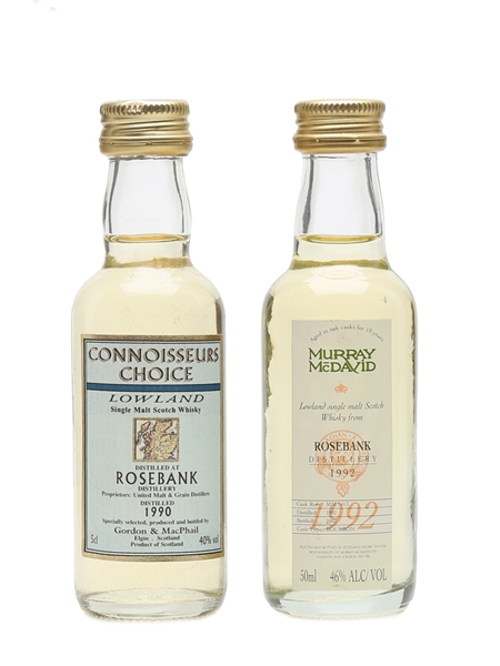 Rosebank 1990 & 1992 Connoisseurs Choice & Murray McDavid 2 x 5cl