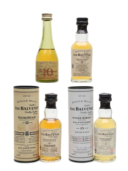 Balvenie Founder's Reserve, 12 & 15 Year Old  4 x 5cl