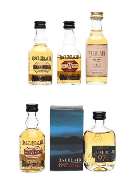 Balblair Elements, 1997, 10 & 16 Year Old  5 x 5cl