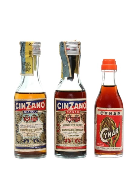 Cinzano & Cynar  3 x 3.9cl-5.5cl