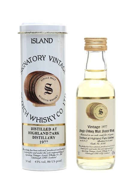 Highland Park 1977 24 Year Old - Signatory Vintage 5cl / 43%