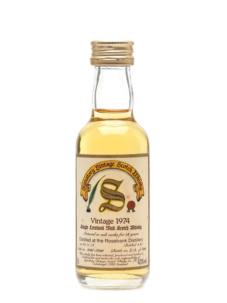 Rosebank 1974 18 Year Old Bottled 1993 - Signatory Vintage 5cl / 43%