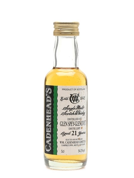 Glen Spey Glenlivet 21 Year Old Cadenhead's 5cl / 54.2%