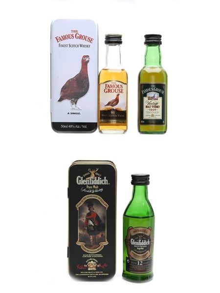 Famous Grouse & Glenfiddich 12 Year Old  3 x 5cl