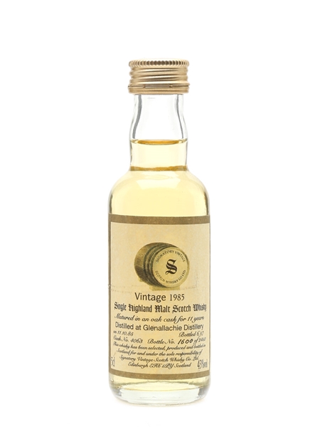 Glenallachie 1985 11 Year Old Bottled 1997 - Signatory Vintage 5cl / 43%