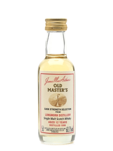 Longmorn 1996 12 Year Old James MacArthur's Old Master's 5cl / 60.1%