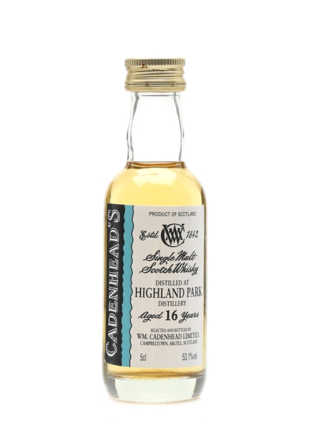 Highland Park 16 Year Old Cadenhead's 5cl / 53.1%