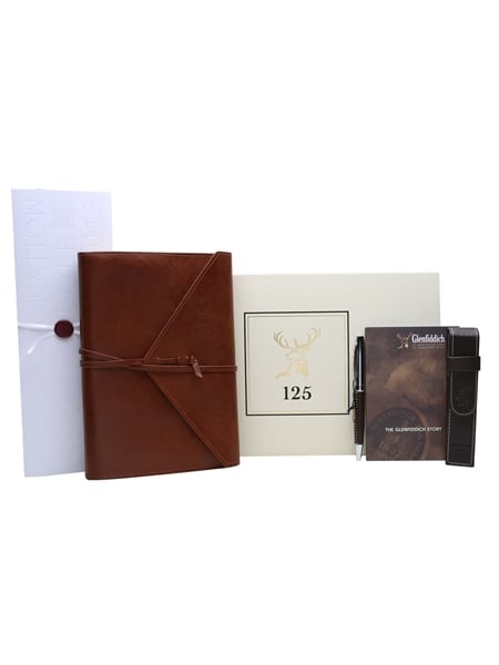 Glenfiddich 125th Anniversary Leather Notepad & Pen  