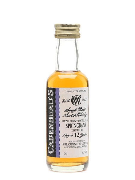 Springbank 12 Year Old Cadenhead's 5cl / 54.1%