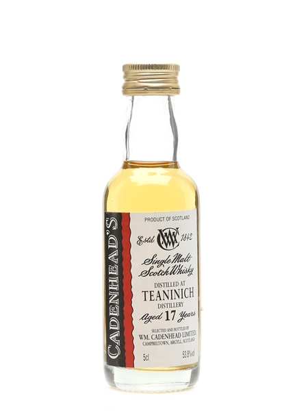 Teaninich 17 Year Old Cadenhead's 5cl / 53.8%