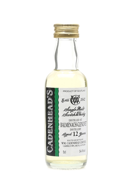 Balmenach Glenlivet 12 Year Old Cadenhead's 5cl / 54.4%