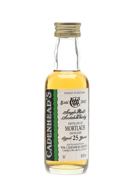 Mortlach 25 Year Old Cadenhead's 5cl / 56.8%