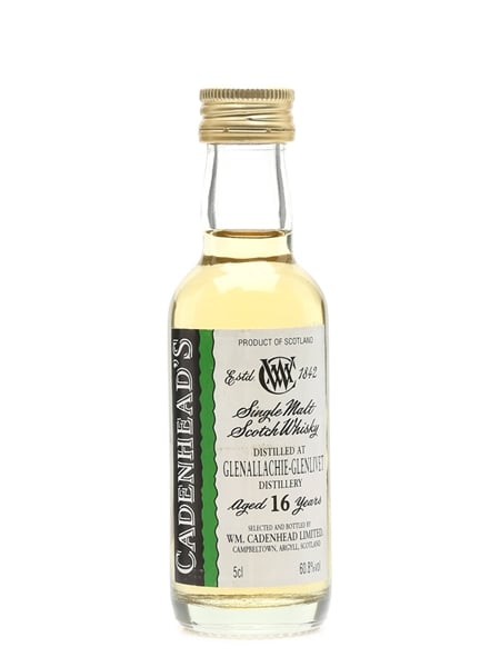 Glenallachie Glenlivet 16 Year Old Cadenhead's 5cl / 60.8%