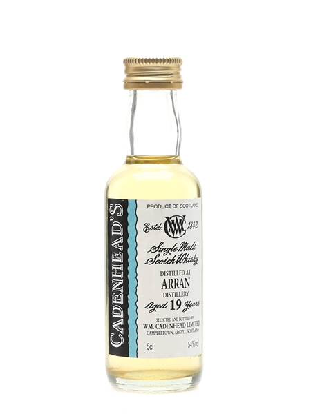 Arran 19 Year Old Cadenhead's 5cl / 54%