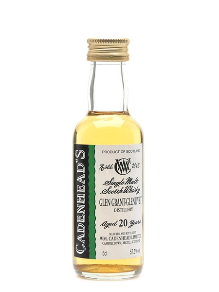 Glen Grant Glenlivet 20 Year Old Cadenhead's 5cl / 57.5%