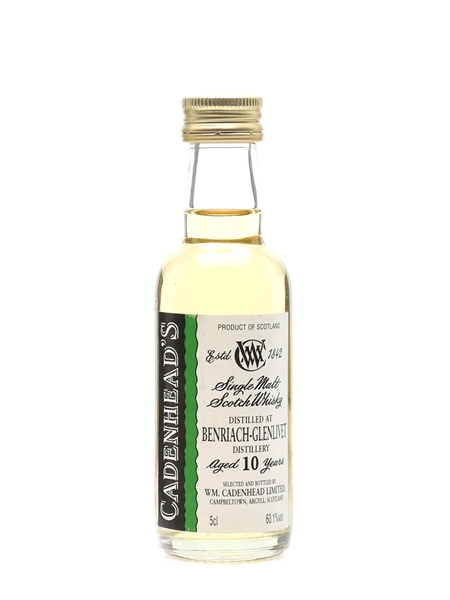 Benriach Glenlivet 10 Year Old Cadenhead's 5cl / 60.1%