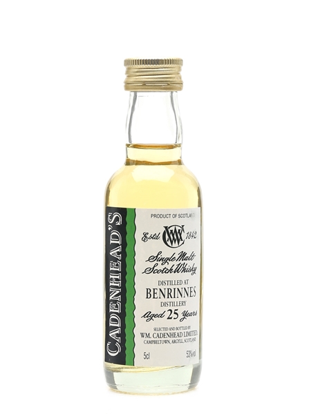 Benrinnes 25 Year Old Cadenhead's 5cl / 53%