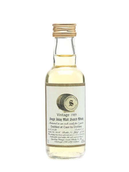 Caol Ila 1989 7 Year Old Bottled 1997 - Signatory Vintage 5cl / 43%