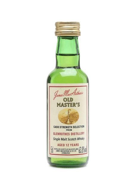 Glenrothes 12 Year Old James MacArthur's Old Master's 5cl / 63.8%