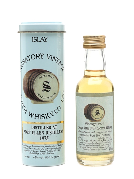 Port Ellen 1975 23 Year Old Bottled 1999 - Signatory Vintage 5cl / 43%