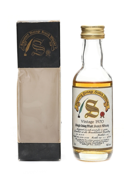 Bruichladdich 1970 18 Year Old Bottled 1989 - Signatory Vintage 5cl / 46%