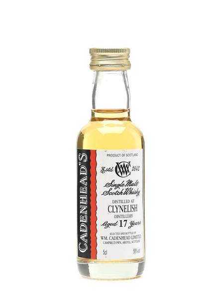 Clynelish 17 Year Old Cadenhead's 5cl / 58%