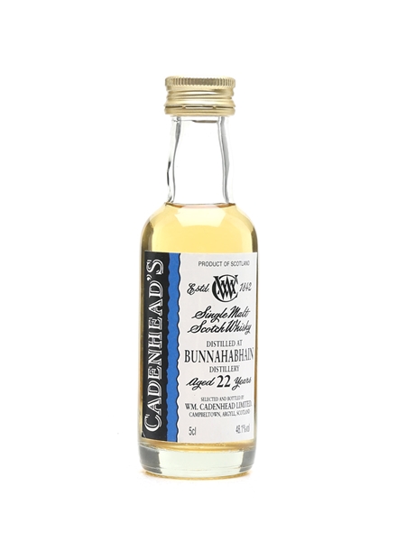 Bunnahabhain 22 Year Old Cadenhead's 5cl / 48.1%