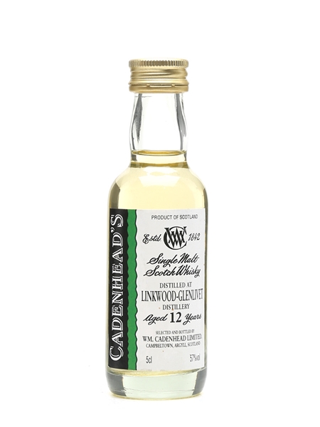 Linkwood Glenlivet 12 Year Old Cadenhead's 5cl / 57%