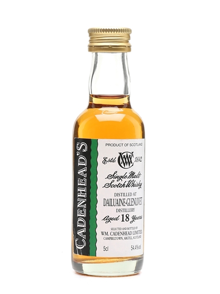 Dailuaine Glenlivet 18 Year Old Cadenhead's 5cl / 54.4%