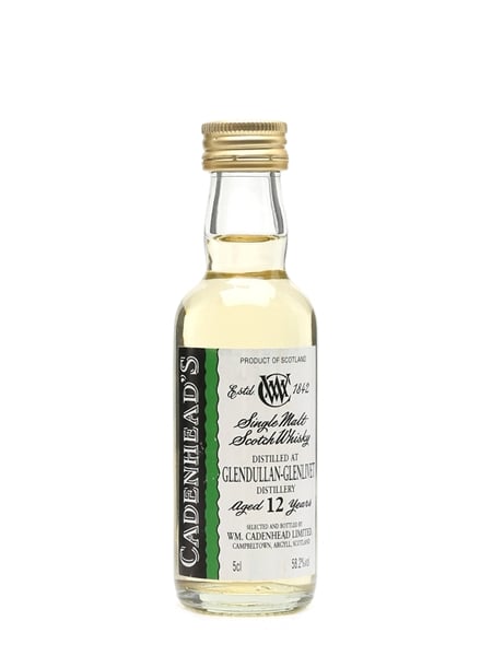 Glendullan Glenlivet 12 Year Old Cadenhead's 5cl / 58.2%