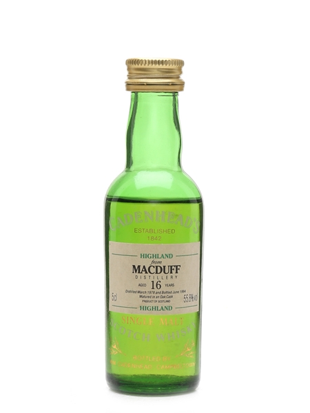 Macduff 1978 16 Year Old Bottled 1994 - Cadenhead's 5cl / 55.8%