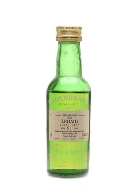 Ledaig 1973 21 Year Old - Cadenhead's 5cl / 53.4%