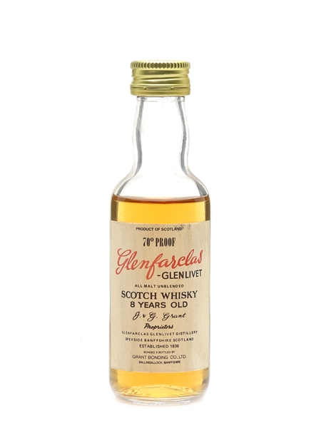 Glenfarclas Glenlivet 8 Year Old Bottled 1970s 5cl / 40%