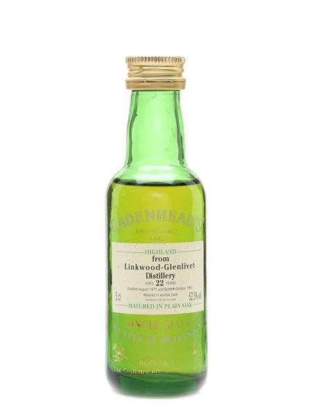 Linkwood Glenlivet 1975 22 Year Old - Cadenhead's 5cl / 52.3%