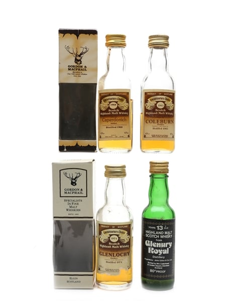 Caperdonich, Coleburn, Glenlochy & Glenury Royal Cadenhead's - Gordon & MacPhail 4 x 5cl