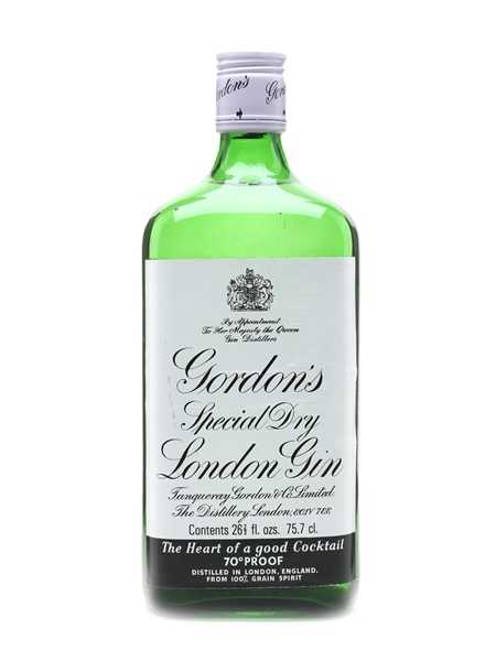 Gordon's Special Dry London Gin Bottled 1970s 75.7cl / 40%