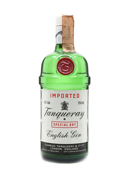 Tanqueray Special Dry Gin Bottled 1980s - Wax & Vitale 75cl / 43%