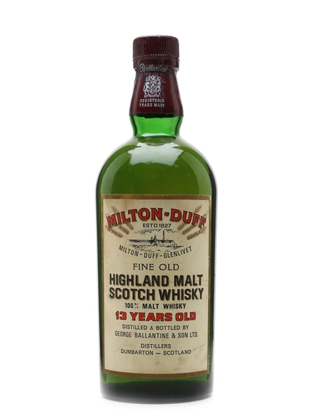 Miltonduff Glenlivet 13 Year Old Bottled 1970s 75cl