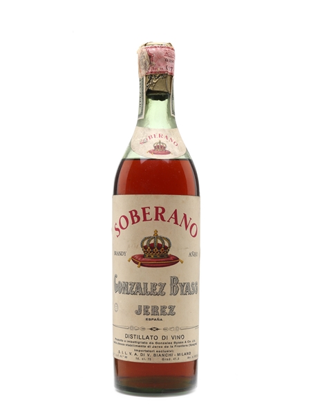 Soberano Brandy Anejo Bottled 1960s - Gonzalez Byass 75cl / 41.5%