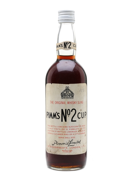 Pimm's No.2 Cup Whisky Sling Bottled 1960s 75cl / 34%