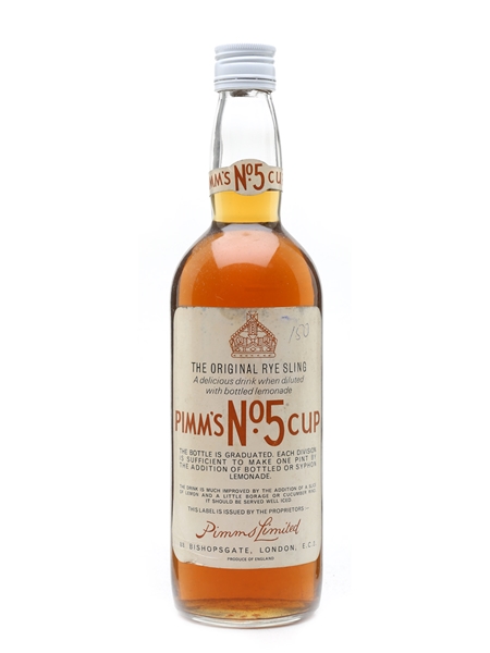 Pimm's No.5 Cup Rye Sling Bottled 1960s 75cl / 34%