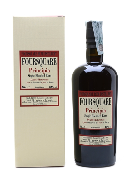 Foursquare Principia 2008 Single Blended Rum 9 Year Old - Velier 70cl / 62%