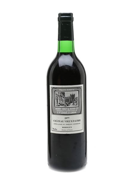 Chateau Vieux Faurie 1977 St Emilion - Berry Bros & Rudd 75cl