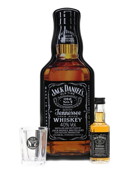 Jack Daniel's Bottle Gift Set Miniature & Shot Glass 5cl / 40%